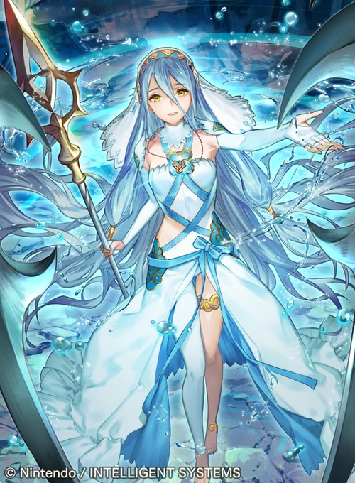 本日発売の「ファイアーエムブレム0(サイファ)」第14弾【瞳の見つめる未来】にて、「鎮魂の歌姫 アクア」「すべての路の果てに アクア」のイラストを描かせていただきました。よろしくお願いいたします!#FEcipher https://t.co/tu1KHEXVc1 