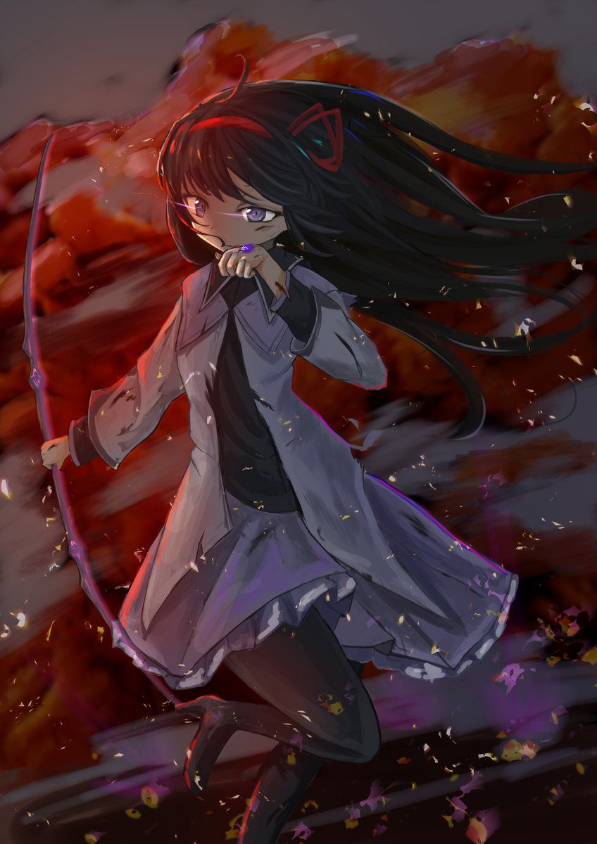 GengetuHime's tweet photo. ほむ描いたから白黒ものせとく https://t.co/Wv87mZJeBJ