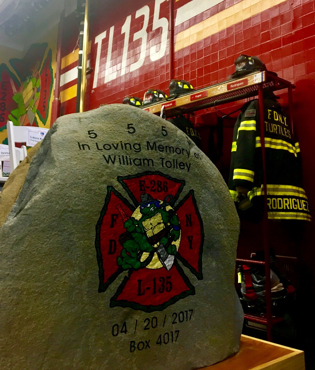 FDNY's tweet photo. Today #FDNY honors Firefighter William N. Tolley with a plaque dedication and street renaming ceremony at #Engine286 and #Ladder135 in #Queens https://t.co/GXm7KKbRwT