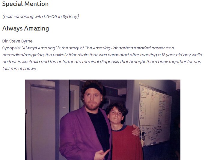 GentlemansDojo's tweet image. Congrats to one of our #DojoMasters @stevebyrnelive! Such a great doc on @theamazingj. If you have the opportunity, be sure to watch it! 
We are so proud of you! 
#LALiftOffFilmFestival #NextStopSydney #TheGentlemansDojo #EnterTheDojo