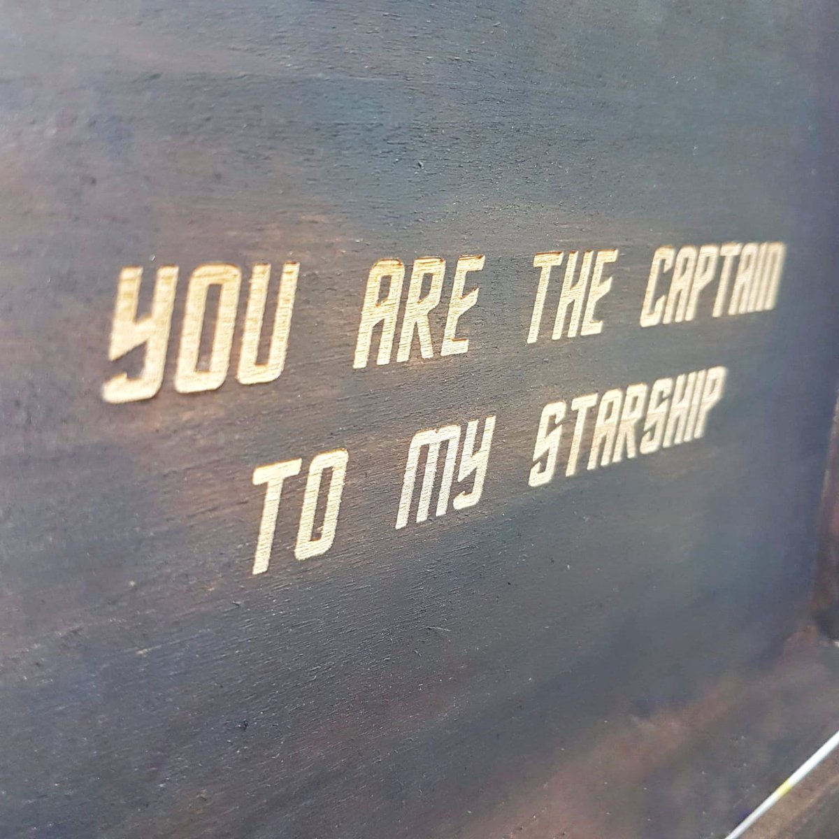 True love is a shared Star Trek obsession 💘💘💘. To get a custom-made, engraved keepsake box made for you, head to makememento.com! 10% OFF ANY ORDER USING VOUCHER CODE THANKYOU10! #StarTrek #trekkie #trekker #giftideas #couplegoals