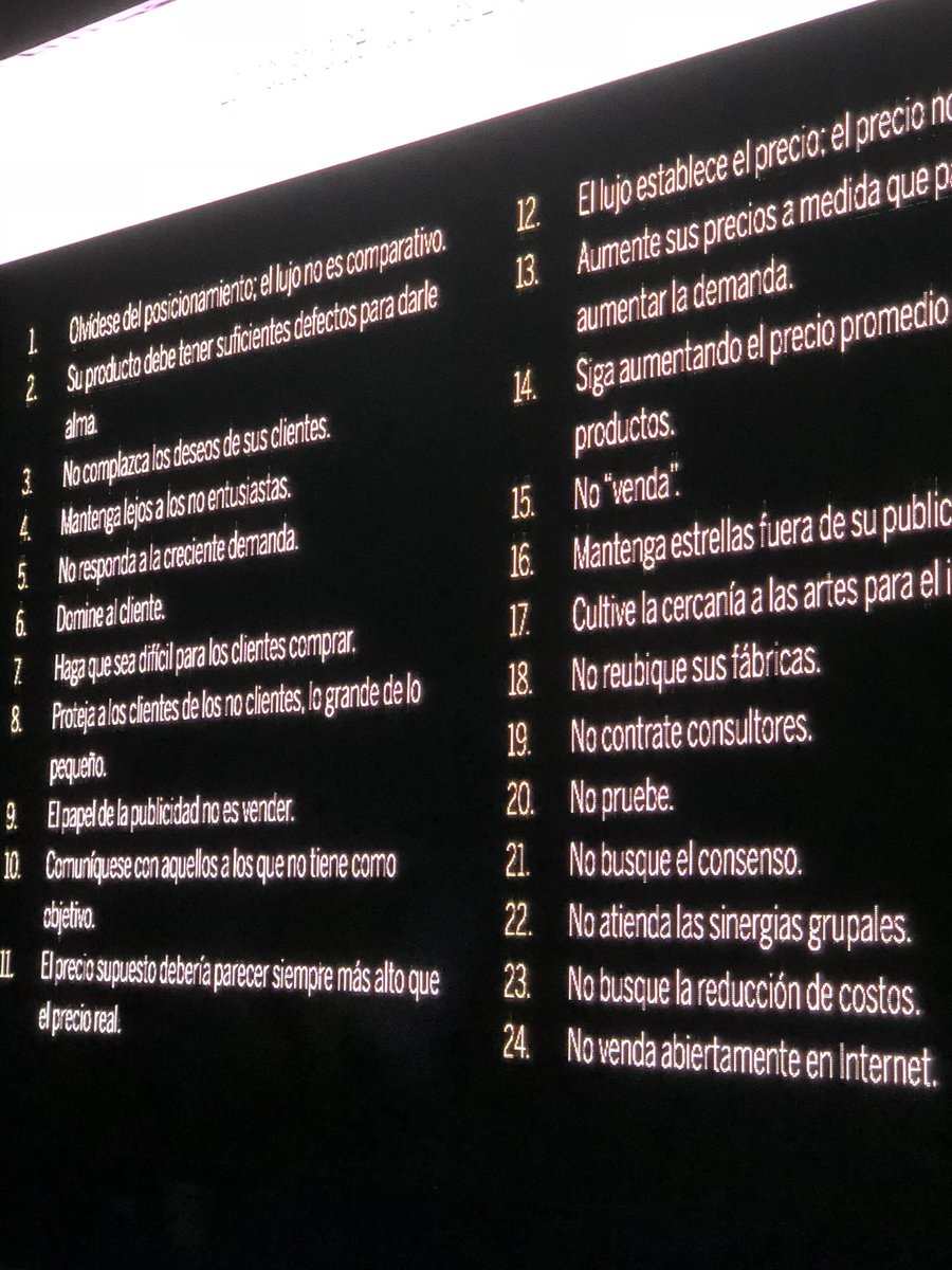 dianapat23's tweet photo. Aqui @rodrigodiez nos comparte las anti-leyes del #marketing de lujo @luxurycdmx #LuxuryCDMX https://t.co/KicGCTKIWr
