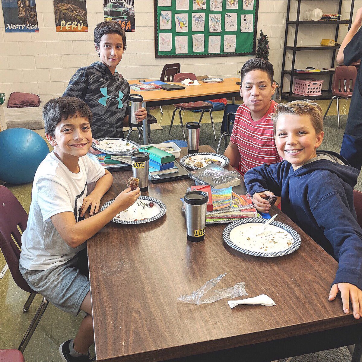 LancasterMenno's tweet photo. Coffee cake, cinnamon apples, tumblers with their names on it.. Middle School Student Council planned an awesome breakfast for the whole Middle School this morning at our Locust Grove campus!! #studentleadership #inthistogether #peerRESPECT #LMfamily #LMcommUNITY #lancasterpa https://t.co/fTcIcigTuG
