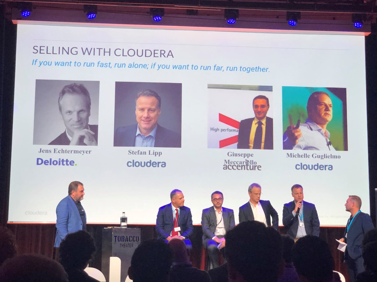 pue_data's tweet photo. So proud to see Mediterranean represented in the #cloudera Partner summit by @micle33 and Christian Violi. @ticPUE https://t.co/6ckzP3QmUW