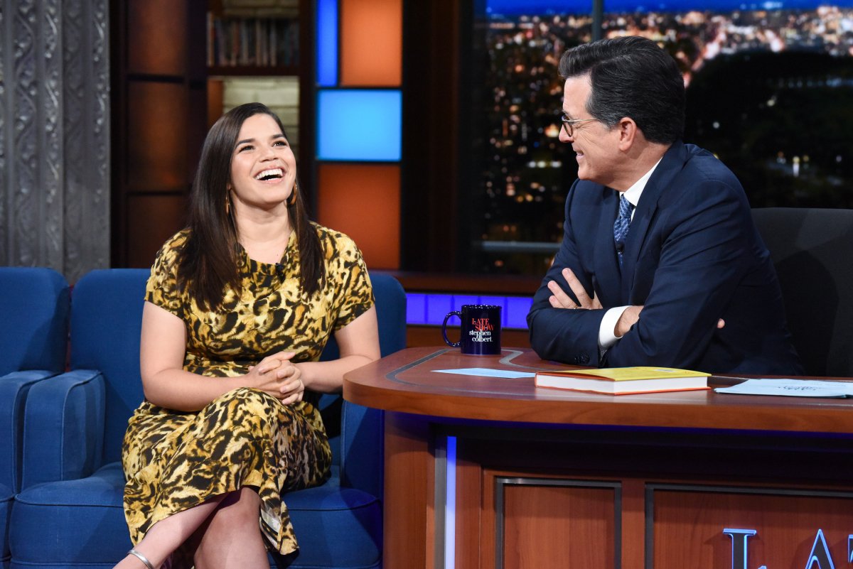 colbertlateshow's tweet photo. Trump unites nations with laughter, the #Colbeard is gone, @AmericaFerrera is a patriot, @Nas recorded an album in Wyoming + plus he performs 'Adam And Eve' #LSSC https://t.co/5COxavrvFE https://t.co/2ujaKR10f4