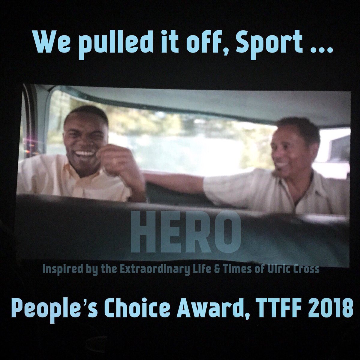 actualApophis's tweet photo. Riding high. Hoping it won’t be too long before everyone can see it. #HEROfilm #TTFF2018 https://t.co/0pT0HcxjSr