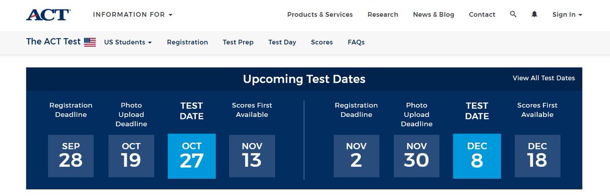 SghsOffice's tweet photo. Don't forget! #ACT https://t.co/nTTcYHFV2A