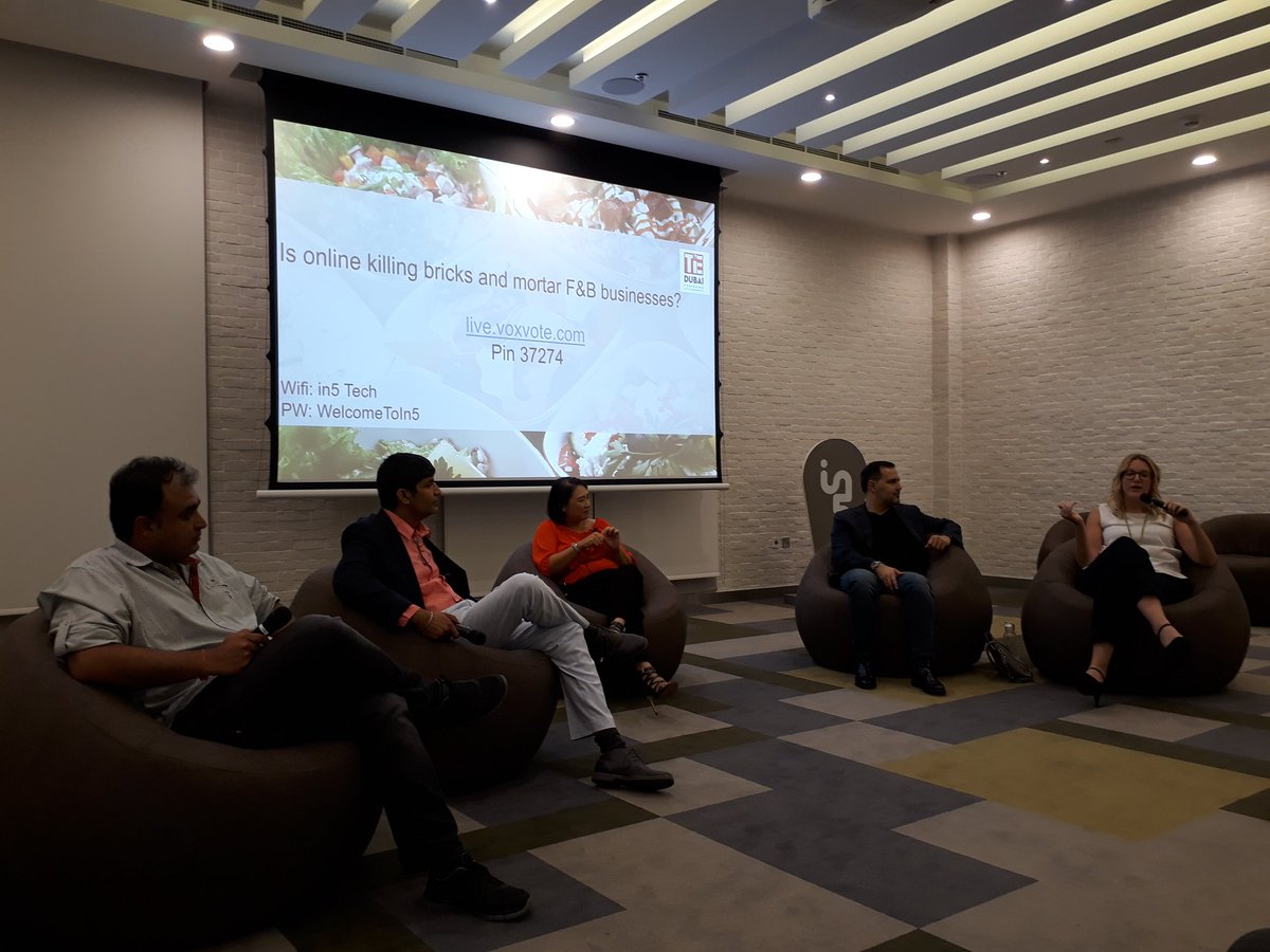 sps_affinity's tweet photo. We're live from the #SPShotels and @tiedubai powered #xtalk on "Is online killing bricks & mortar F&B businesses?" with our very own @peggypuikili , @sugarmoodessert , @zendubai , @chefbobbykapoor , and @fruitfuldayuae . Going live on #Periscope shortly! https://t.co/yRyJi5ONyo