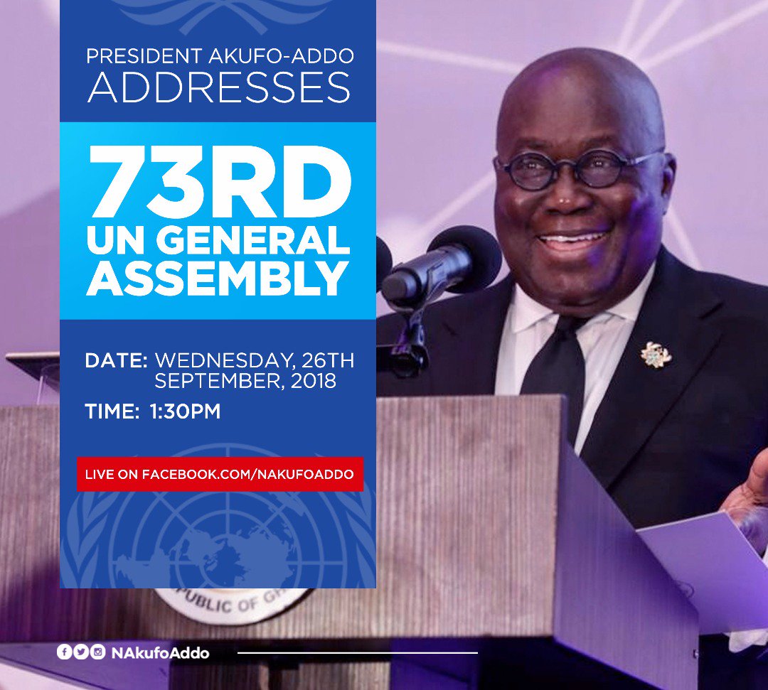 JayKobbi's tweet photo. #PresidentAkufoAddoSpeaks
#73rdUNGeneralAssembly2018
#TheChangeWeVotedFor #FollowYourPresident #DigitalPresident @NAkufoAddo @romeoofori @CodeSnipersTM @Generals_Creed https://t.co/mwzqSjcIgd