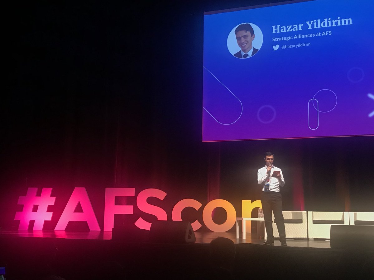 sinemis's tweet image. Proud of you @hazaryildirim our returnee and life long @AFS er from @TurkKulturVakfi @afsgonulluleri is on stage in #AFScon