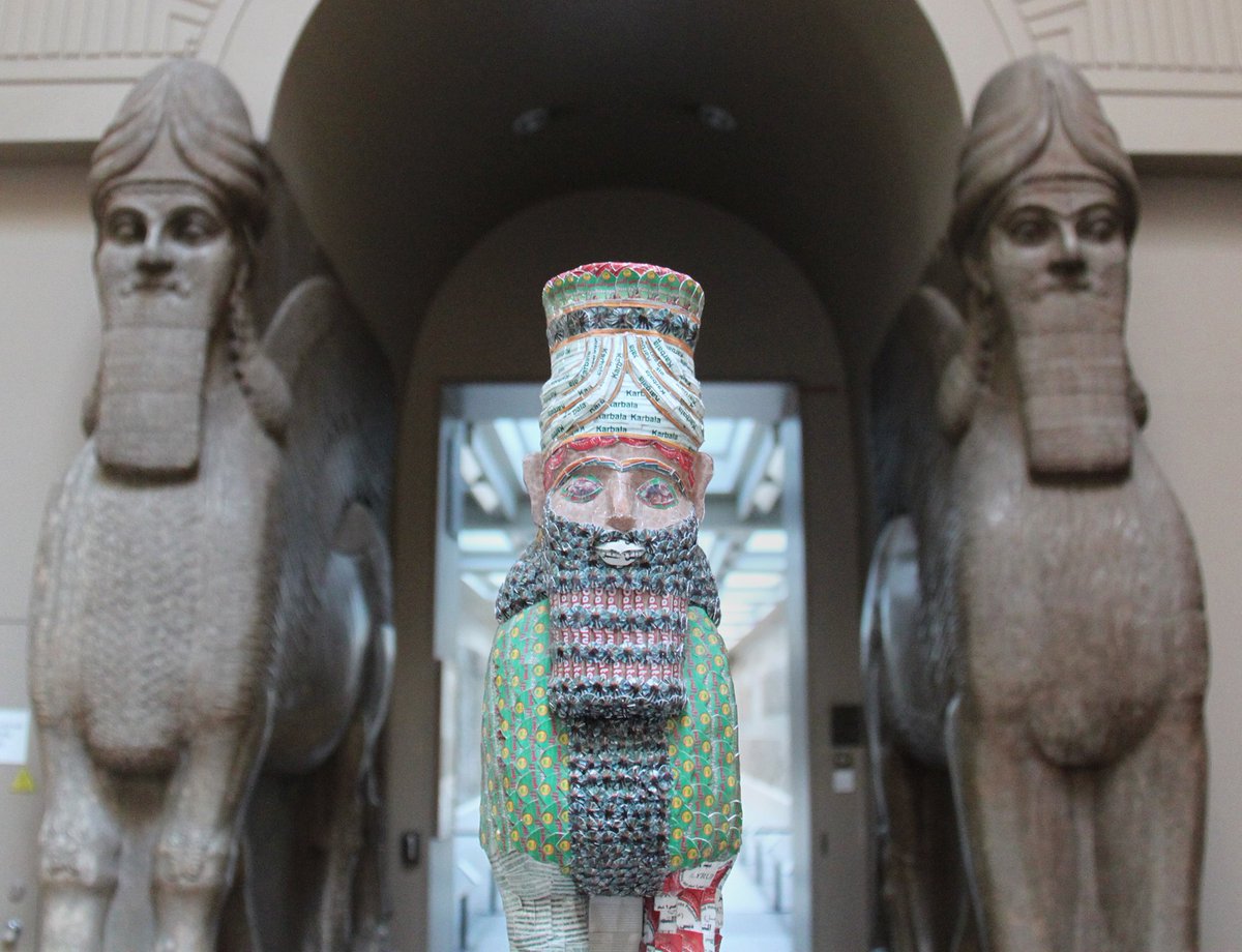 Lamassu (human-headed winged bulls) guarded the palaces and