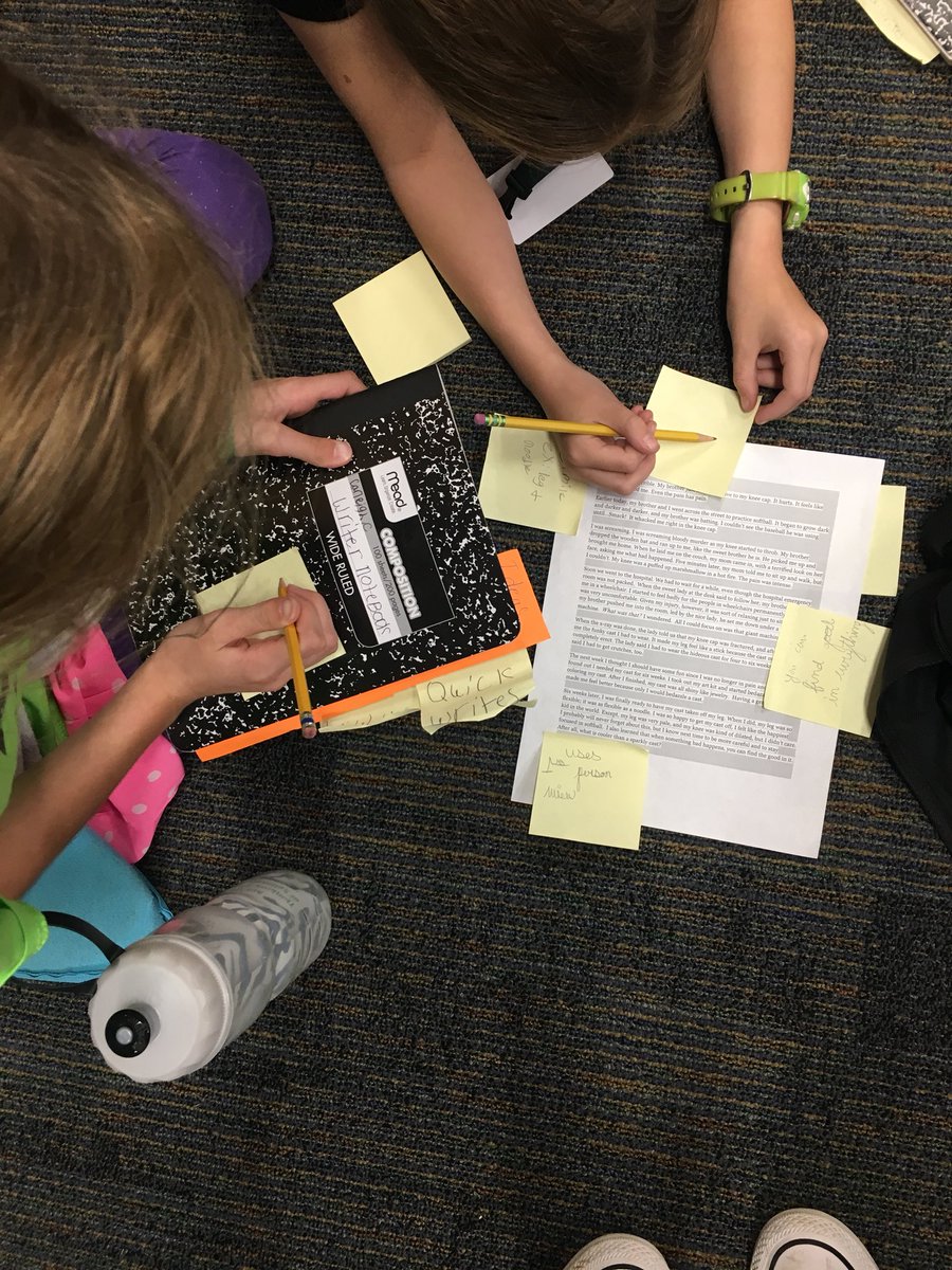 Exploring student personal narrative samples! #TeamAult