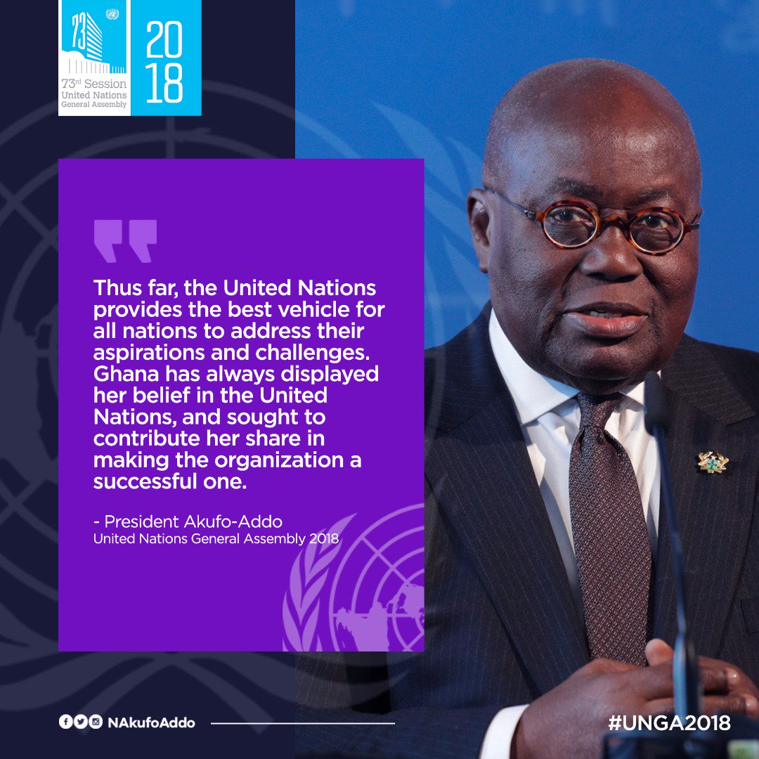 JayKobbi's tweet photo. #PresidentAkufoAddoSpeaks
#73rdUNGeneralAssembly2018
#TheChangeWeVotedFor #FollowYourPresident #DigitalPresident @NAkufoAddo @romeoofori @CodeSnipersTM @Generals_Creed https://t.co/mwzqSjcIgd