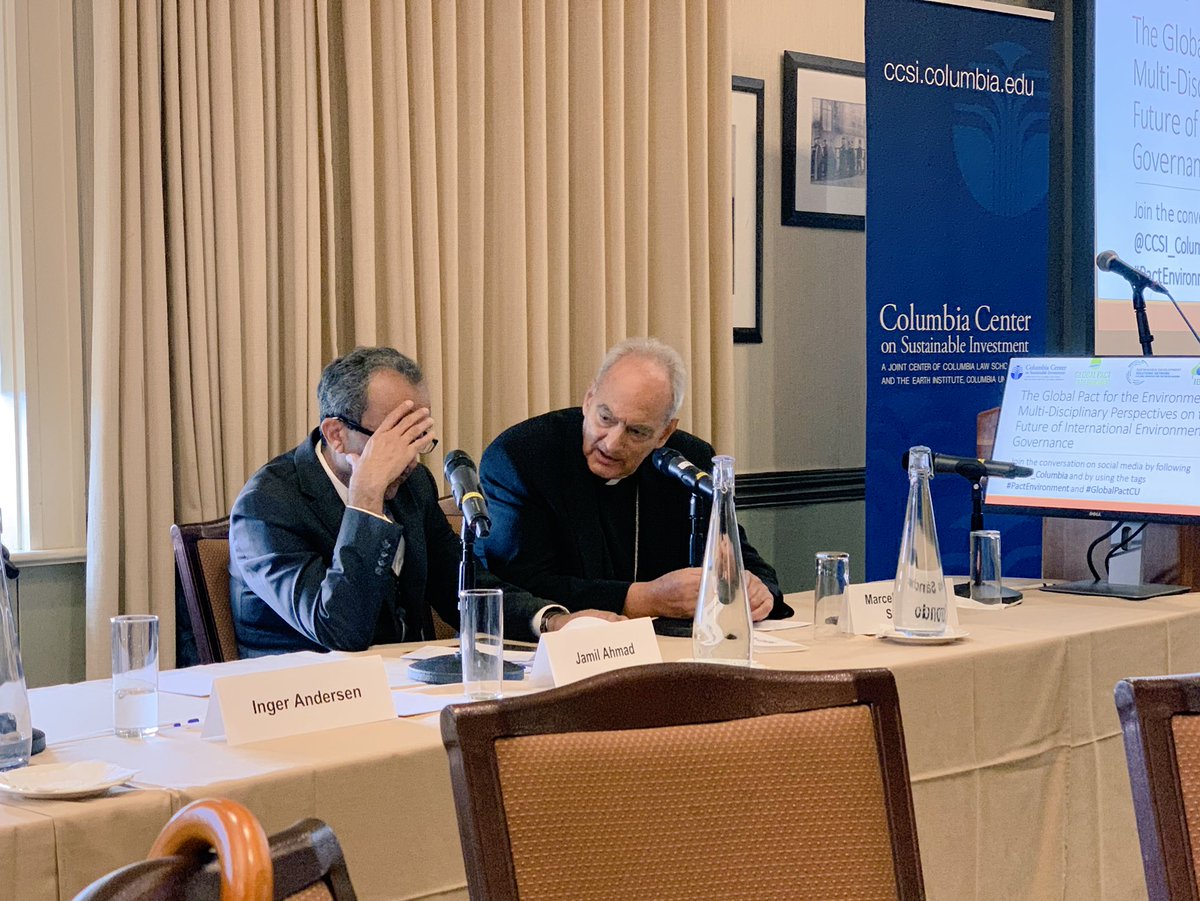 CasinaPioIV's tweet photo. Sánchez: Global Pact for Environment must embody the new moral imperative of faith &amp; reason coming from the world’s religious &amp; political leaders. It must listen to the Cry of the Earth and the Cry of the Poor (Laudato si’) against slavery &amp; all forms of injustice #globalpactCU https://t.co/FbH6nNq7xr
