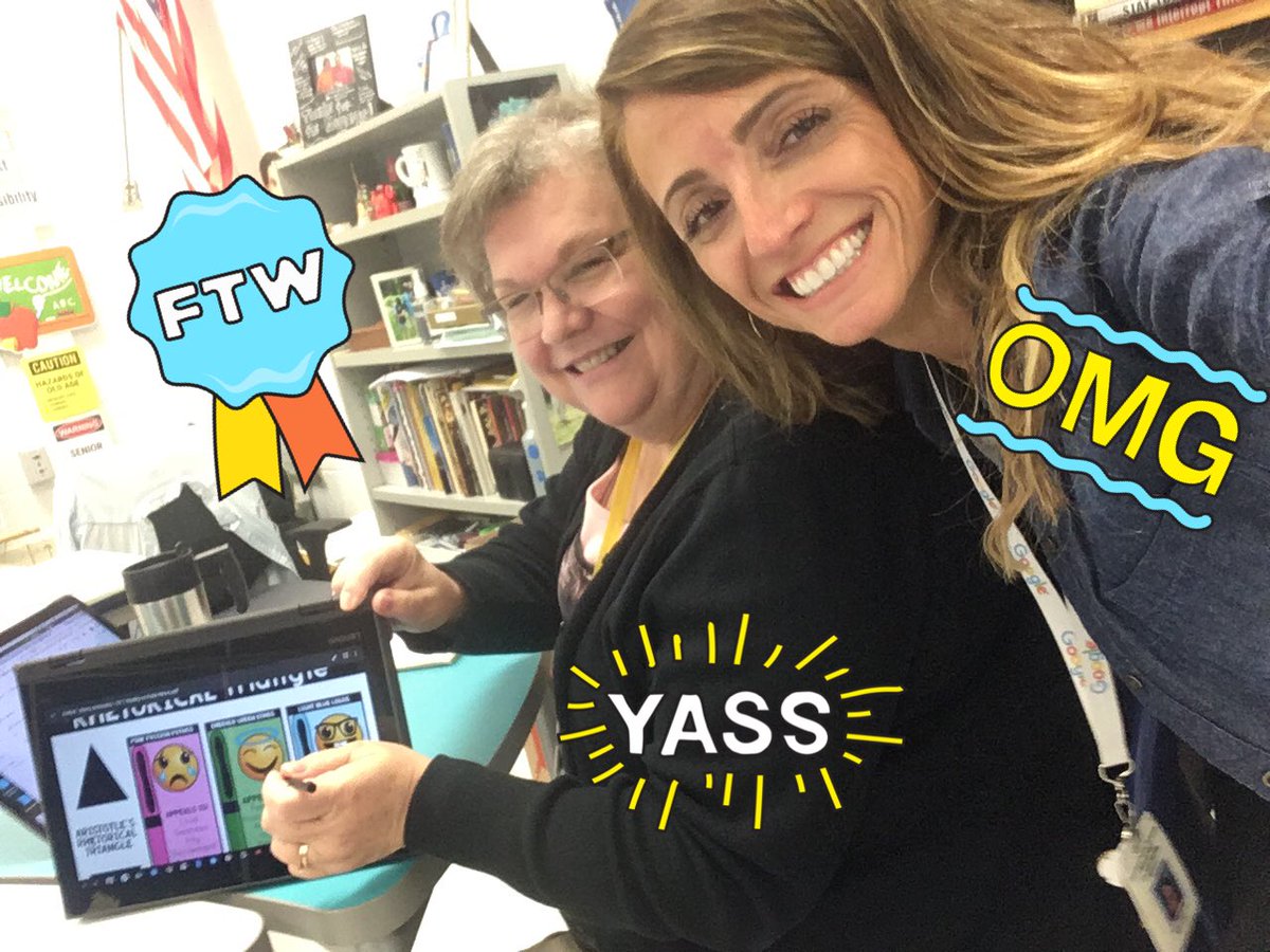 mariagalanis's tweet photo. Wednesday morning smiles! Did you know students can annotate on a Google Doc or PDF you assign via Google Classroom? The students LOVE it! New touchscreen Chromebooks for the win. #carusoway #engage109 #chromebook #edtech https://t.co/vdpIJEi8dl
