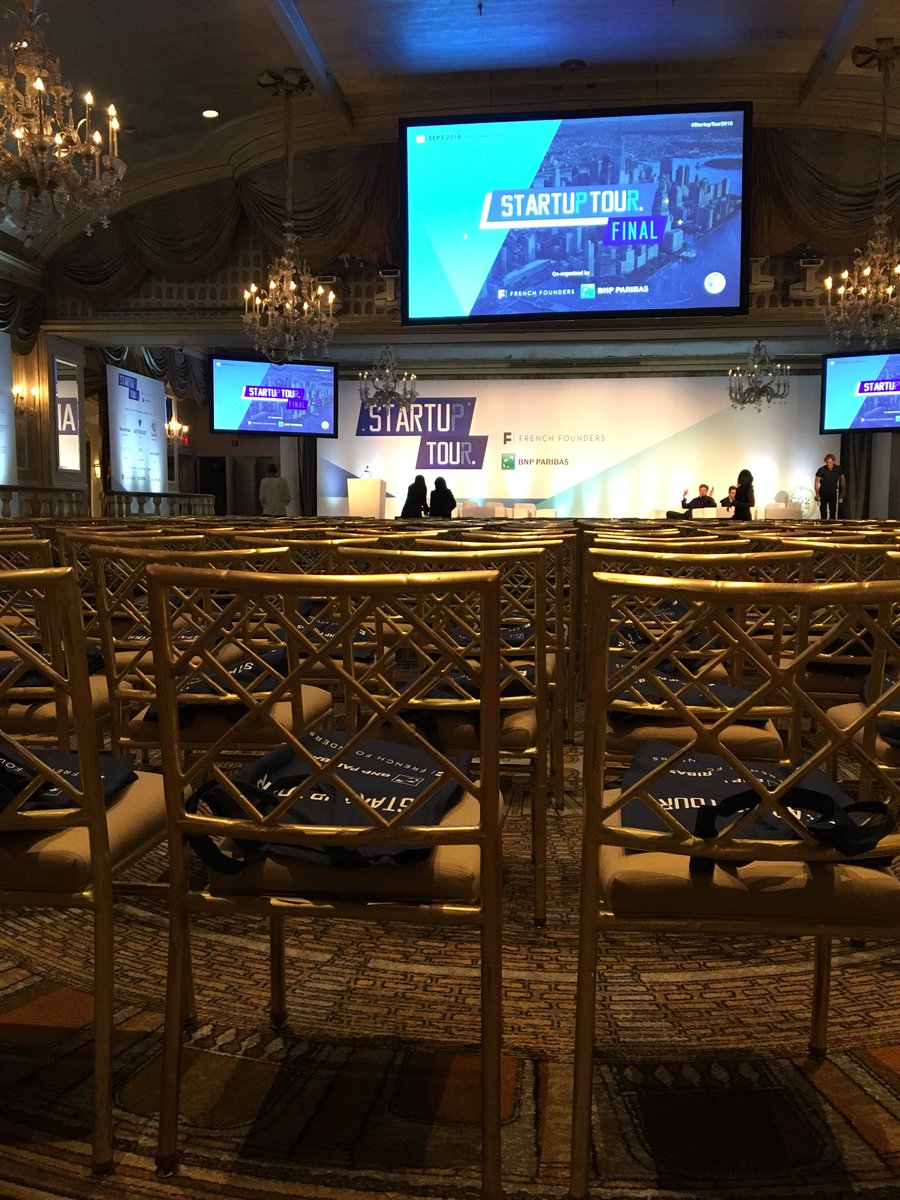 Frenchfounders's tweet photo. #StartupTour2018 on! We expect full room of Top executives, Investors and Entrepreneurs to support @inmemori_fr @emojamapp @Storefront @Bubble_Group @DroiceLabs @augmate @SmartHaloBike #OTO #Waterdiam https://t.co/ZTgsDMSsHN