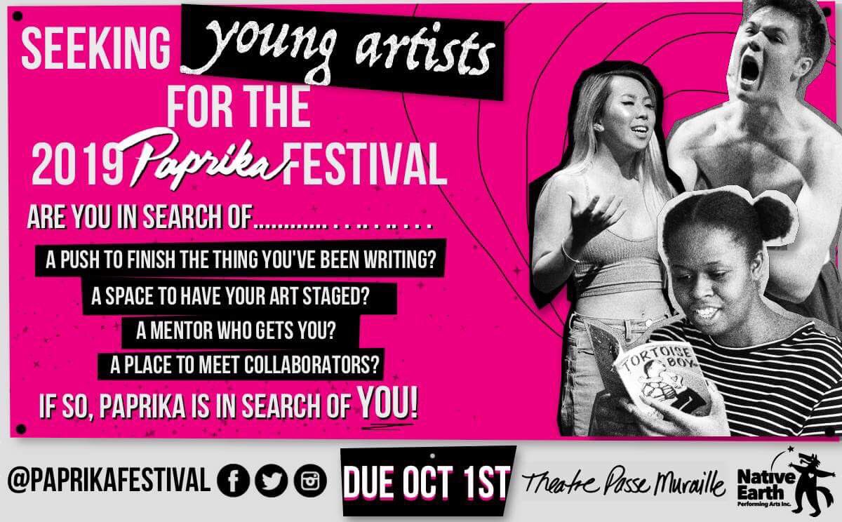 Applications for the 2018/2019 #PaprikaFestival are due this week! A fantastic opportunity for all young/emerging artists and soon to be graduates! Your time is now!! For more info, visit: paprikafestival.com/apply/