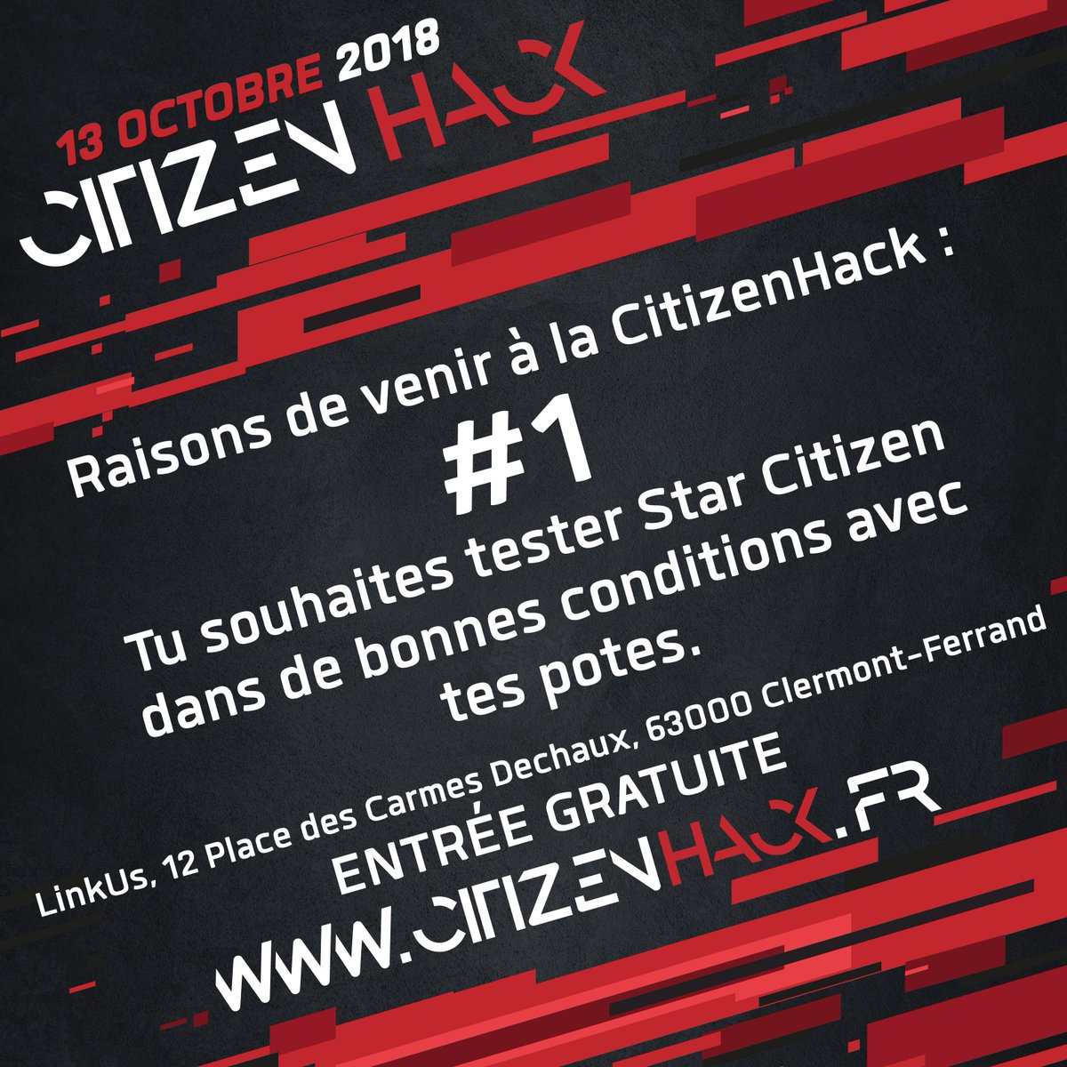 threepounds31's tweet photo. Je continue avec les premiers posts de la #CitizenHack
Enregistrement pour l’événement : https://t.co/k125Sxf8T1 
Plus d'infos : https://t.co/IT1eO1Xe2e 
@Neightril @ChambersArt @Jorunn_SC @barcitizensc #CitizenHack #CitizenCon https://t.co/nFnLwb7srn