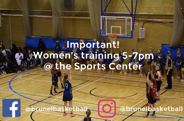 Women’s training today 5-7pm in the sports centre❗️ Please all try to make this session as our first game is just round the corner🏀