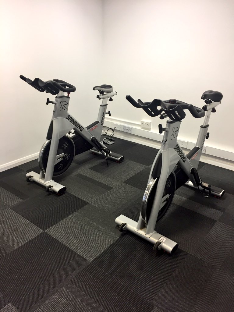 onecompartners's tweet photo. Today is National #FitnessDay 🚴 We've recently taken a new approach to meetings with our #Spin room. A chance to get away from your desk! Get moving and stay productive 💜 #WednesdayWisdom #Health https://t.co/PRcF5tXx1b