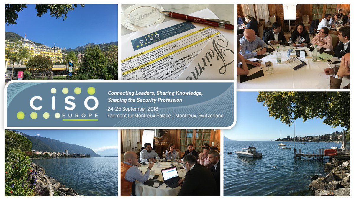 Benjamin_DUCOS's tweet photo. Great pleasure to be with peers in Montreux (#Switzerland) for #CISOEurope, being a roundtable panelist and engaging everyone in a lively game that we usually play with my #SciencesPo students, to reinforce leaderships skills and decision making capabilities as Security exec. https://t.co/QxiHcRylxq