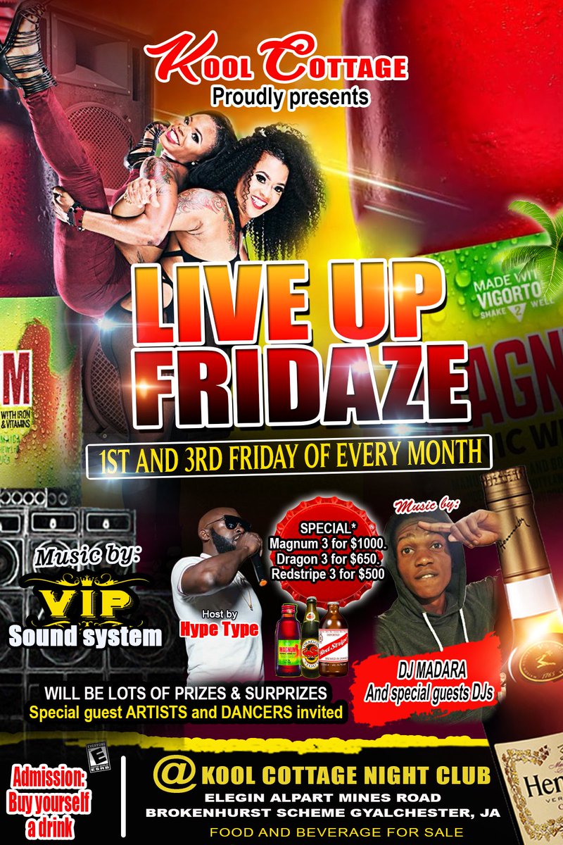 LiveUp_Fridaze's tweet photo. Don't miss LIVE UP FRIDAZE
FRIDAY OCTOBER 5, 2018 https://t.co/fsfRHizNNp
