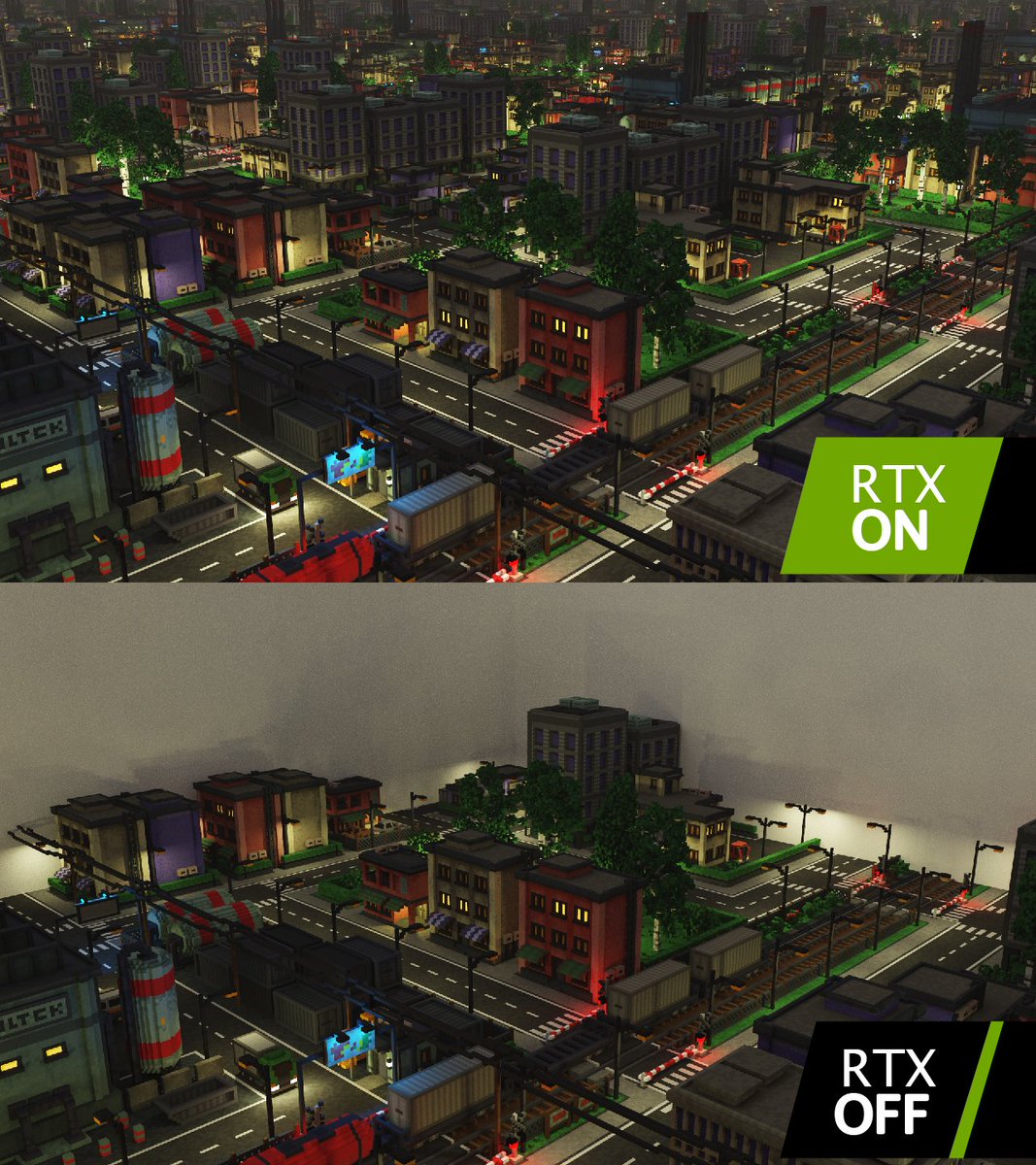 Michał Mroszczak on Twitter: "RTX ON vs RTX OFF #nvidia 🤪 #magicavoxel #vovels #indiedev / Twitter