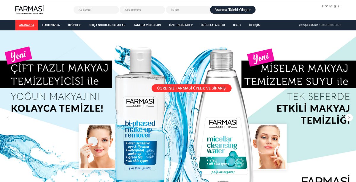 farmasiyeuyelik.com Sitesi yazılım ve Tasarım çalışması bitti.
farmasiyeuyelik.com 
#farmasi