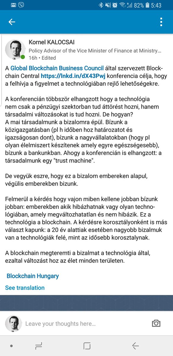 Blockchain Hungary tweet media