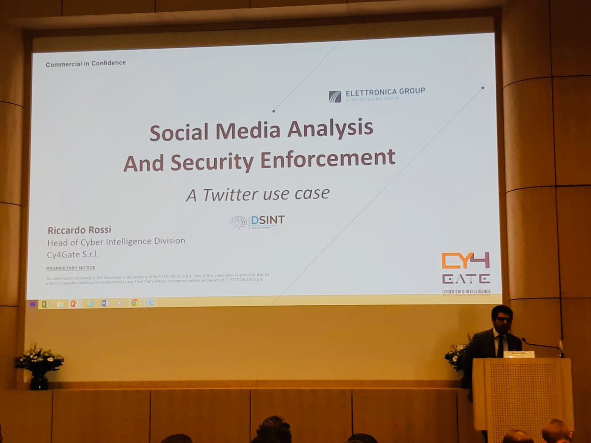 cy4gate_cyber's tweet photo. When European #LawEnforcements meet to discuss how #SocialMedia is changing the rules for how individuals and communities communicate, #CY4GATE is there to give its contribution. @MEDIA4SEC #smsolutions #DSINT https://t.co/8gIo19kPZA