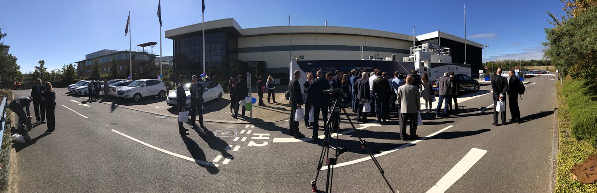 ITMPowerPLC's tweet photo. What a beautiful day for a hydrogen station opening! 🌞 #cleanair #cleanfuel #hydrogen https://t.co/jvp89aPsWB