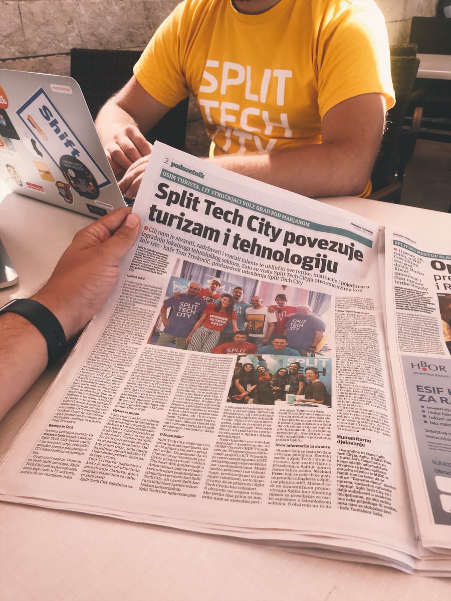 toni_trivkovic's tweet photo. Great article about @SplitTechCity & #OpenCoffeeSplit meetup in today’s edition of Slobodna Dalmacija, #Entrepreneur section. #SplitTechCity #Croatia #SplitCroatia #EntrepreneurLife #Startup https://t.co/Dbz8BoIRET