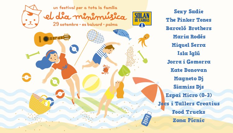 esbaluardmuseu's tweet photo. Aquest dissabte arriba al #FesBaluard el festival @minimusicatv. Us esperem amb #SexySadie @thepinkertones #BarcelóBrothers @MariaRodes #MiquelSerra @islaigluband #Jorraigomorra i la música sel·lecionada per #KateDonovan #MagnetoDJ i #SiamissDJs https://t.co/POkQ7Fjzlk https://t.co/OCfgvLMxVh