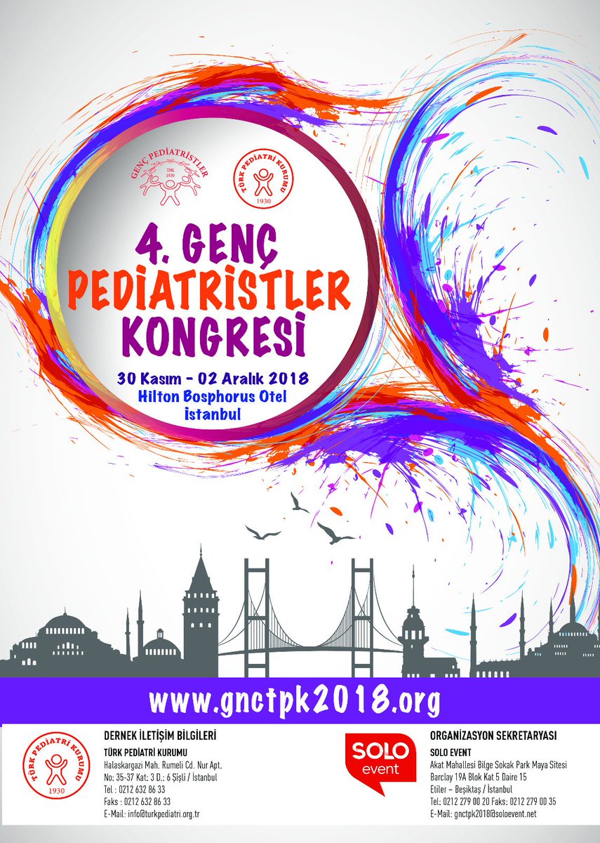 Kayıt ve Bildiri kabulüne başlanmıştır. Detaylı bilgi için gnctpk2018.org kongre web sitesini ziyaret edebilirsiniz.