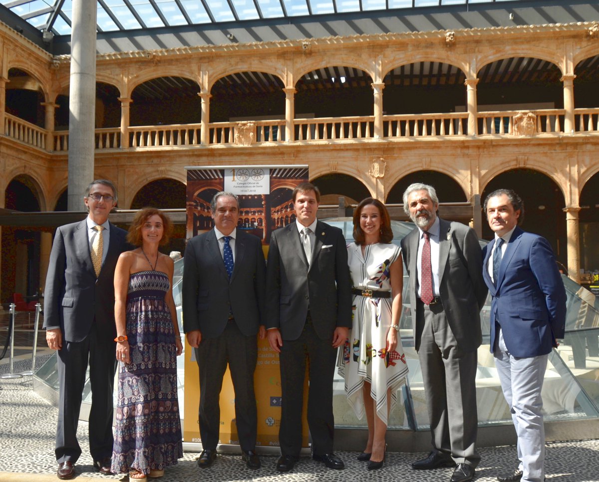 COFSoria's tweet photo. @COFSoria agradece a todos las entidades que han colaborado en los actos del Centenario del Colegio. Muchas gracias!! @portalfarma @ama_seguros @CinfaSalud @Cofares @BidaFarma @DatinzaSA @AH_Espana @Caja_Rural #CyndeaPharma https://t.co/1qGBnXIdlW