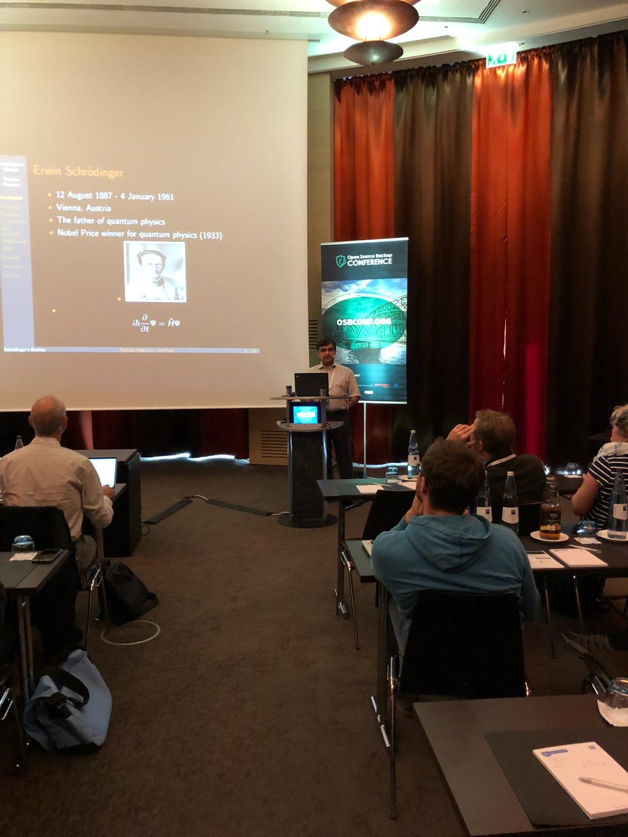 "Schroedingers Backup" - <a href="/toshywoshy/">Toshaan Bharvani</a> presenting test restores and how to integrate into a pipeline with additional reporting. #backup #restores /mn