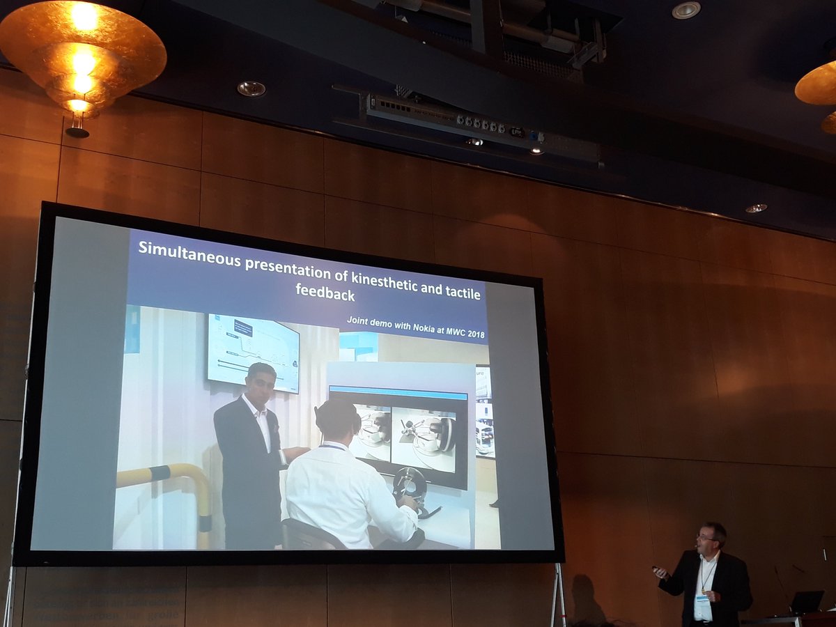 gosiagschirr's tweet photo. Impressions from #IEEE #5GSummit 2018 -Prof. Eckehard Steinbach from @TU_Muenchen gave excellent speech on tactile and haptic communication highlighting collaboration with @nokia in DigitalCreativityLab,#NokiaDCL in Munich on #5G Powered Tactile Feedback,@BellLabs;@nokianetworks https://t.co/Ko1Io2N18T