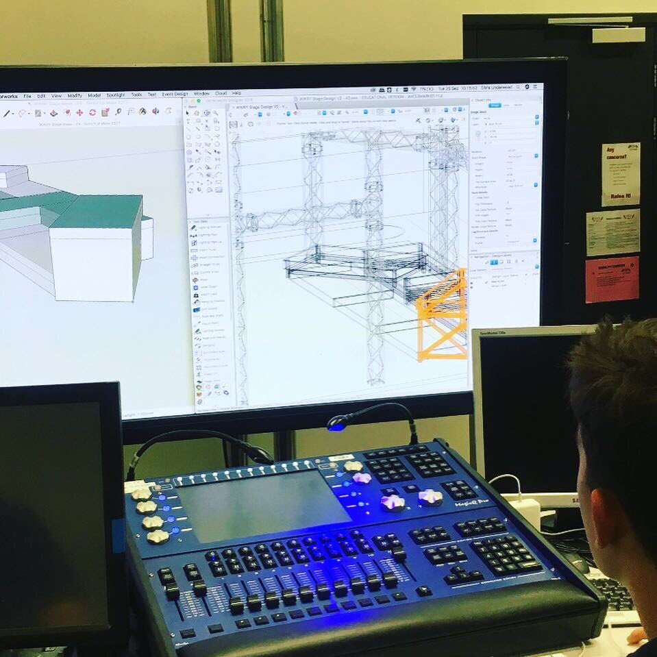 Lighting plans and visualisations underway for Legally Blonde and We Will Rock You! 🖥🖥🖥 <a href="/imagineBOA/">BOA Creative, Digital & Performing Arts Academy</a> @BOAMT