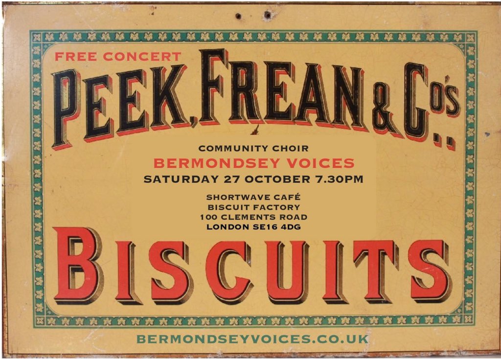 BermondseyVoice's tweet image. 🍁Concert Alert 🍁 27th October at @ShortwaveCafe 7.30pm! Don't miss it 😎 #bermondsey #choir #concert #singing