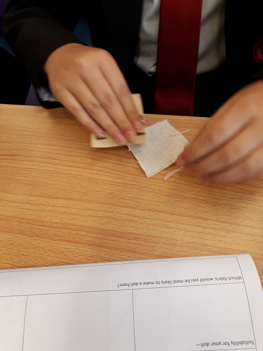 CLHSVisualArts's tweet photo. Year 8 conducting a 'durability test' on different materials in preparation for designing their 'Ugly Doll' #textilestechnology #textiles https://t.co/Pw0y8NbCuw
