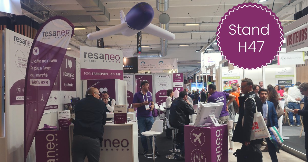 Resaneo's tweet photo. Demandez à notre équipe commerciale de vous présenter les nouveautés de #Resaneo sur le stand H47 ! 💻✈🚆
#IFTM2018 @iftmparis https://t.co/1gmciZmxSQ