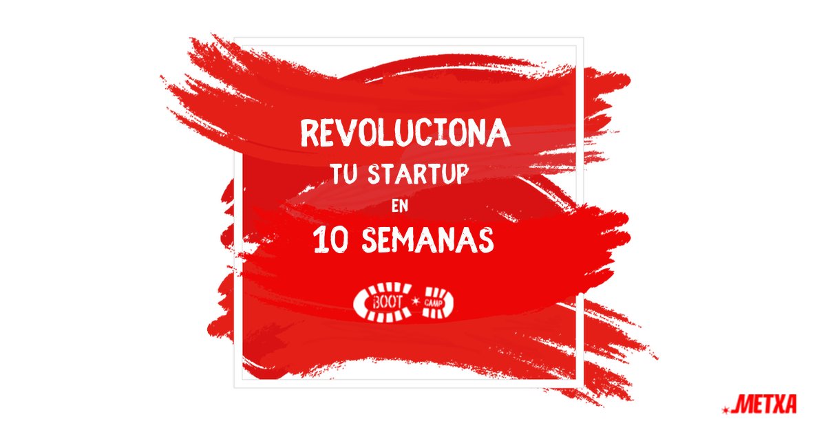 Metxa_Emprende's tweet photo. ¡En apenas una semana cerramos convocatoria para 💥#Metxa BootCamp! 

📆 17 septiembre - 7 octubre

No esperes más y acelera tu #startup con nuestro programa intensivo 🏃‍♂️🏃‍♀️ 🚀. #emprendimiento

🖱️ https://t.co/G9cEWyYHAa https://t.co/GCQgdU7lQ7