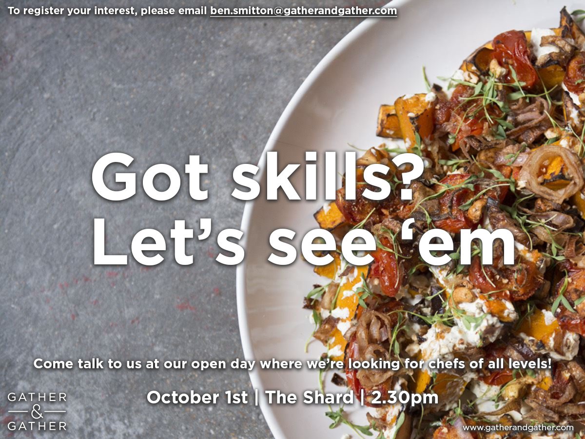Come join us at our open recruitment day - we're looking for chefs of all levels! #jobfairy #chefs #Hiring
