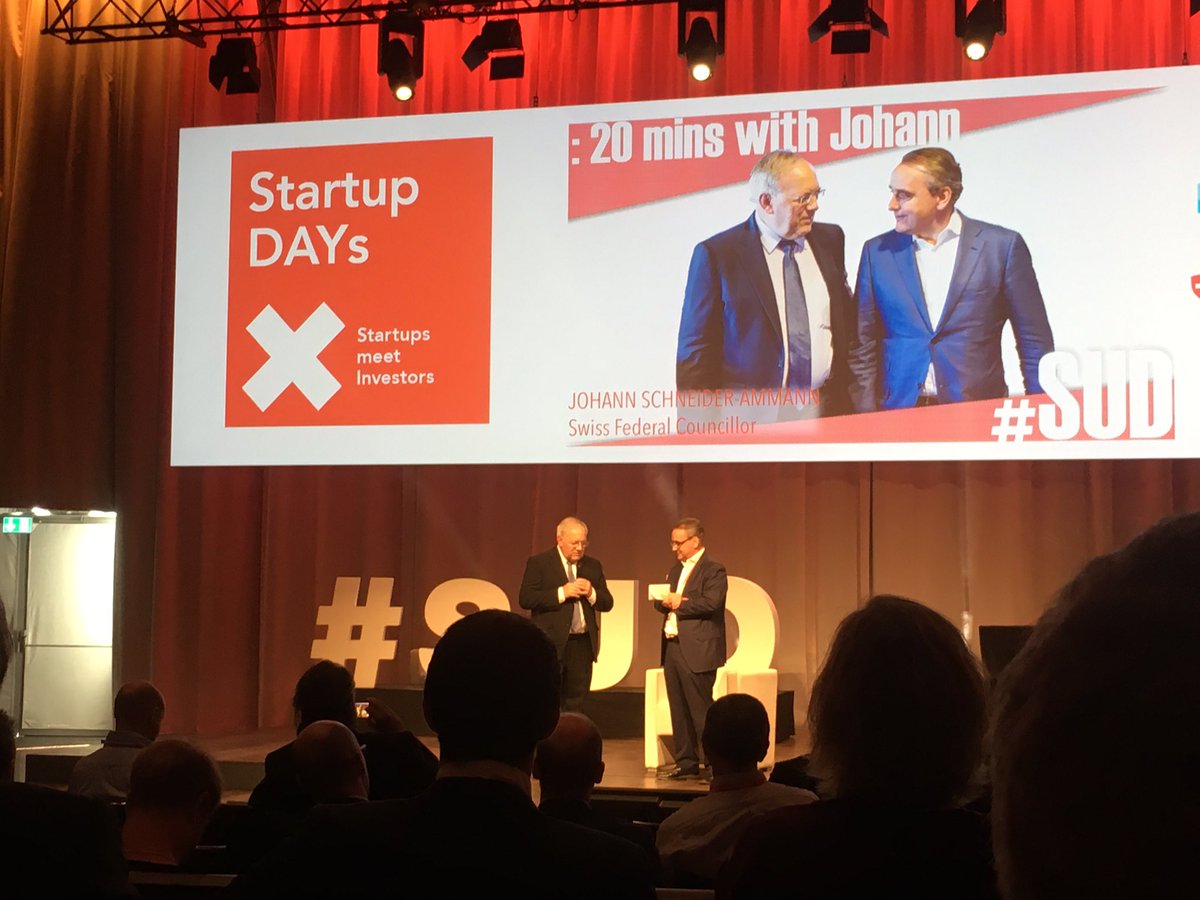SnowHazeVPN's tweet photo. Great second Startup Day with Federal Council Johann Schneider-Ammann who strongly supports the Swiss startup environment. #SUD #SUD2018 #SnowHaze #ruecktritt #JSA #Bundesrat #SchneiderAmmann https://t.co/yDkZvmkEWU