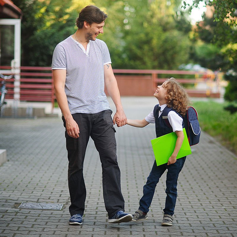 MDCPS's tweet photo. Parental involvement in schools leads to academic, behavioral and social improvements in the lives of students. Thank you to all of the fathers, grandfathers, uncles and male role models who are participating in Dads Take Your Child to School Day. #DTYCTSD https://t.co/bdGqVkNKi1