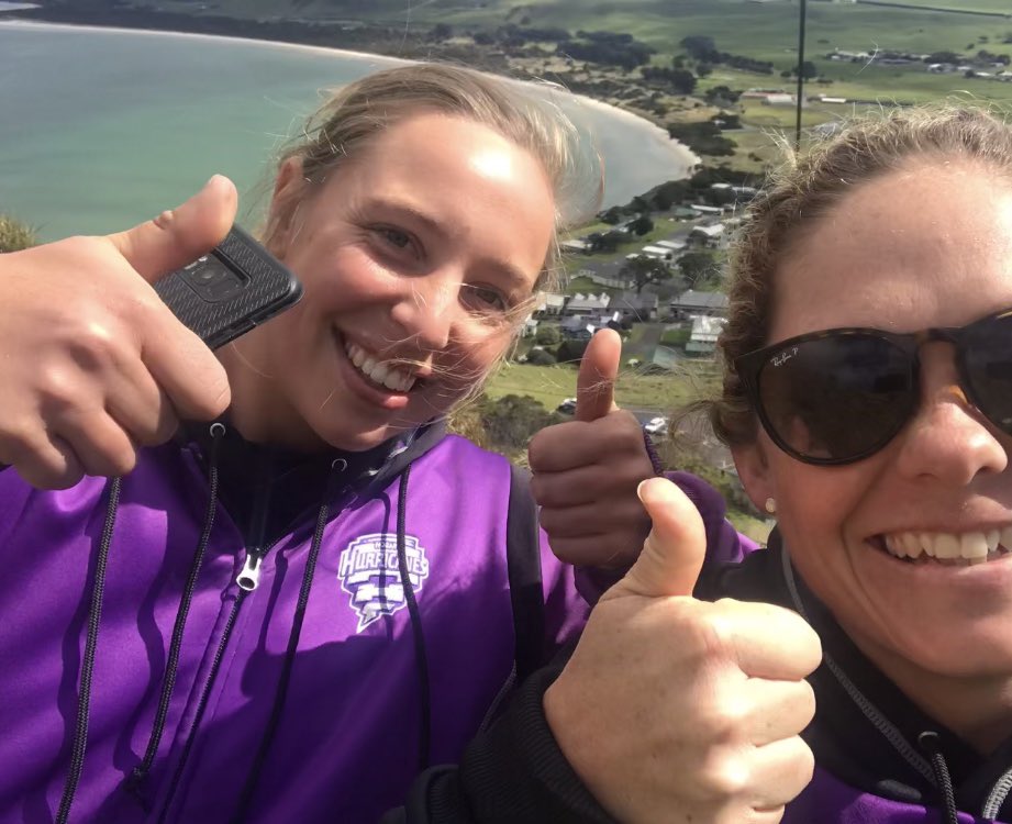 crinny17's tweet photo. Day 2 of the #MyStateBlitz took us to #latrobe #smithton #circularhead and a cheeky visit to #thenut 🥜We saw tonnes of young female talent on the North West today that will hopefully become future @crickettas 🐯’s & 🌪’s! #TasmaniasTeam https://t.co/Ssv5wuEsqv