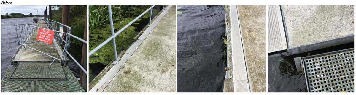 Ang_WaterwaysEA's tweet photo. (2/4) To further demonstrate the improvements this investment has made @ #DownhamMarket on the #ReliefChannel in #Norfolk here are some 'Before' photos of the #VistitorMooring before the refurbishment. Originally installed in the early 00's when the #ReliefChannelLock was built. https://t.co/xnFjuuROsH