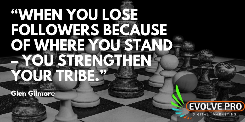 EvolveProDigit's tweet image. Do you agree ?👇

“When you lose followers because of where you stand – you strengthen your tribe.”

#leadership #Leaders #businessowner #businessdevelopment #InternetMarketing #contentmarketing  #marketingtips #SMMExpert #Startup #smallbusiness #SEO #quoteoftheday