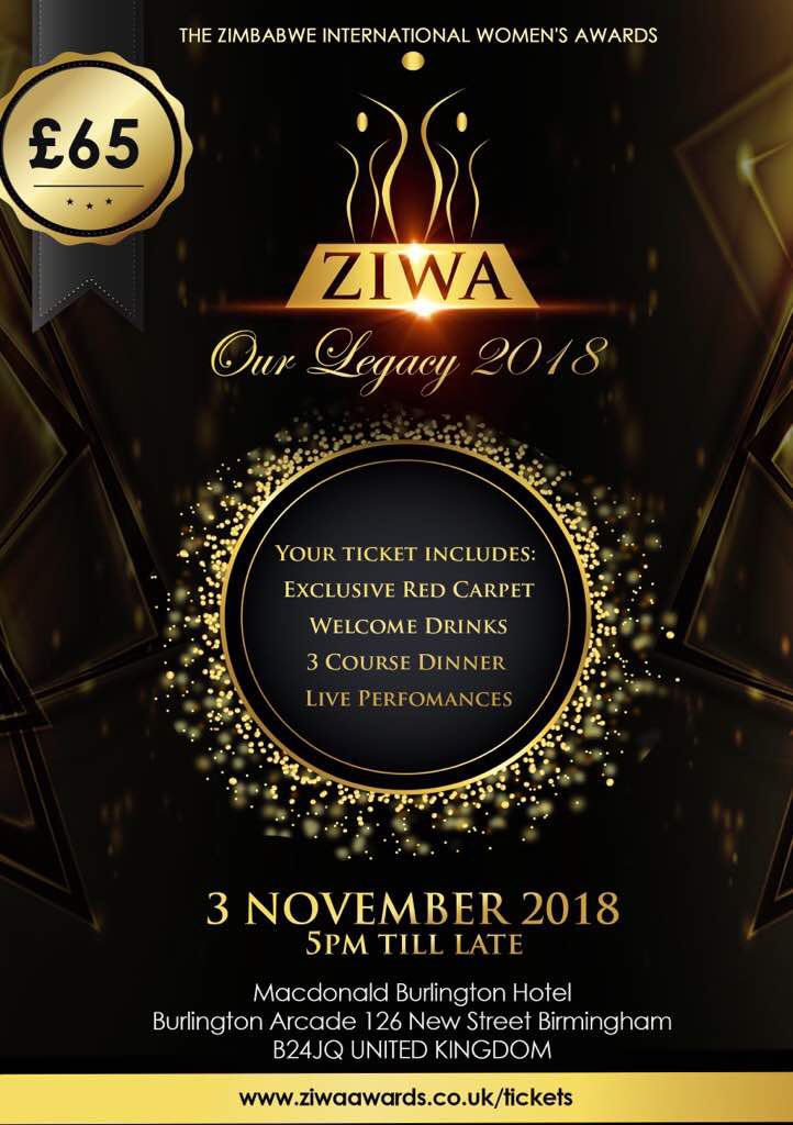 ZiwaAwards's tweet photo. Get your tickets for #ZIWA2018 at https://t.co/oD7duGCXw1
Hosted by #ZFSUK founder #ChiDawnZiyambe and #TheHighTeaEvent founder #BonnieChimanikire, the 3rd of November is going to be a night to remember with awards being given to some phenomenal #zimwomen from around the globe. https://t.co/f6GYqbHc9D