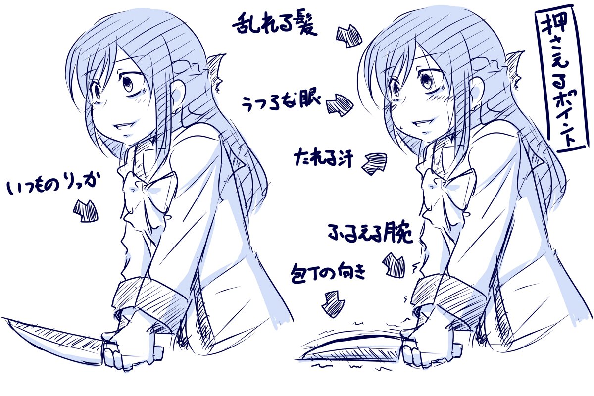どうしても病んでしまった
りっかちゃんを描きたい時の
個人的に押さえるポイント。
#ドキプリ 
